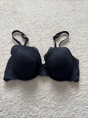 Black Lace T-Shirt Bra - Women Intimates -36D